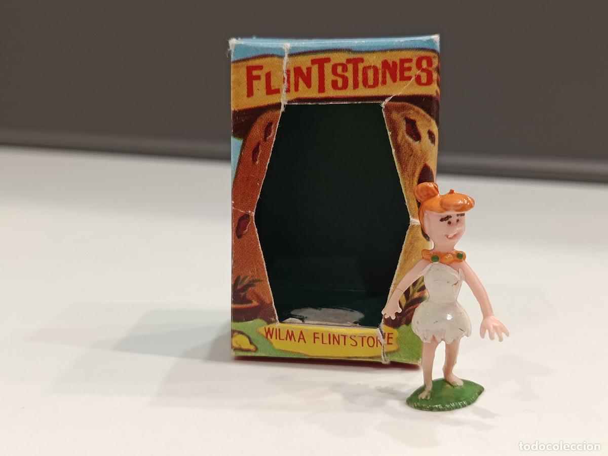 Rubber and PVC Figures: WILMA VILMA - THE FLINSTONES LOS PICAPIEDRA - TV TINYKINS BY MARX 1961 - CAJA ORIGINAL -MUY BUEN EST