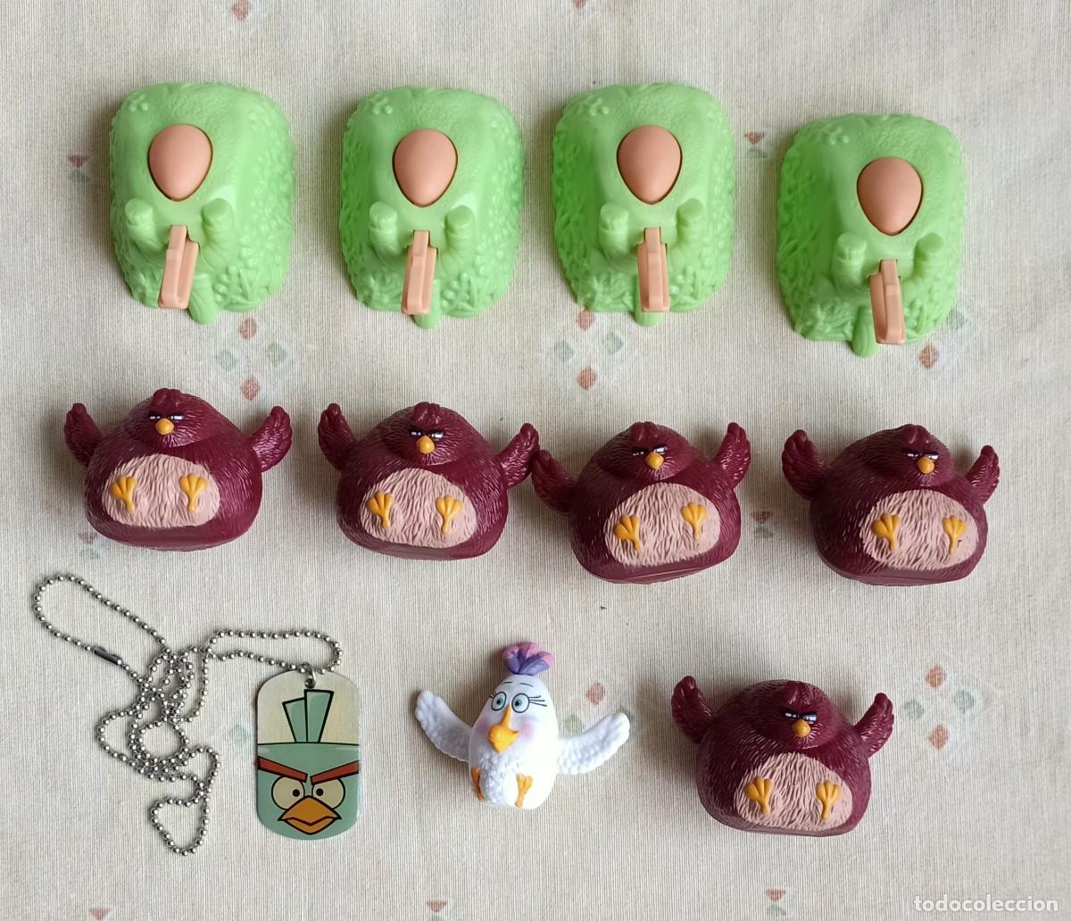 Figuras de Goma y PVC: ANGRY BIRDS.LOTE.LANZADERAS.COLLAR.MEDALLA.JUGUETES.MCDONALS.2016.