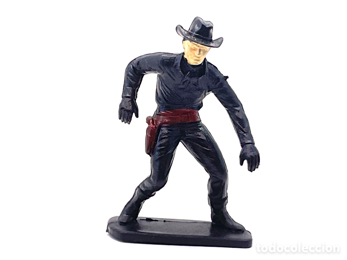 Figuras de Goma y PVC: Figura del Oeste en Pl&aacute;stico. Vaqueros de Louis Marx.
