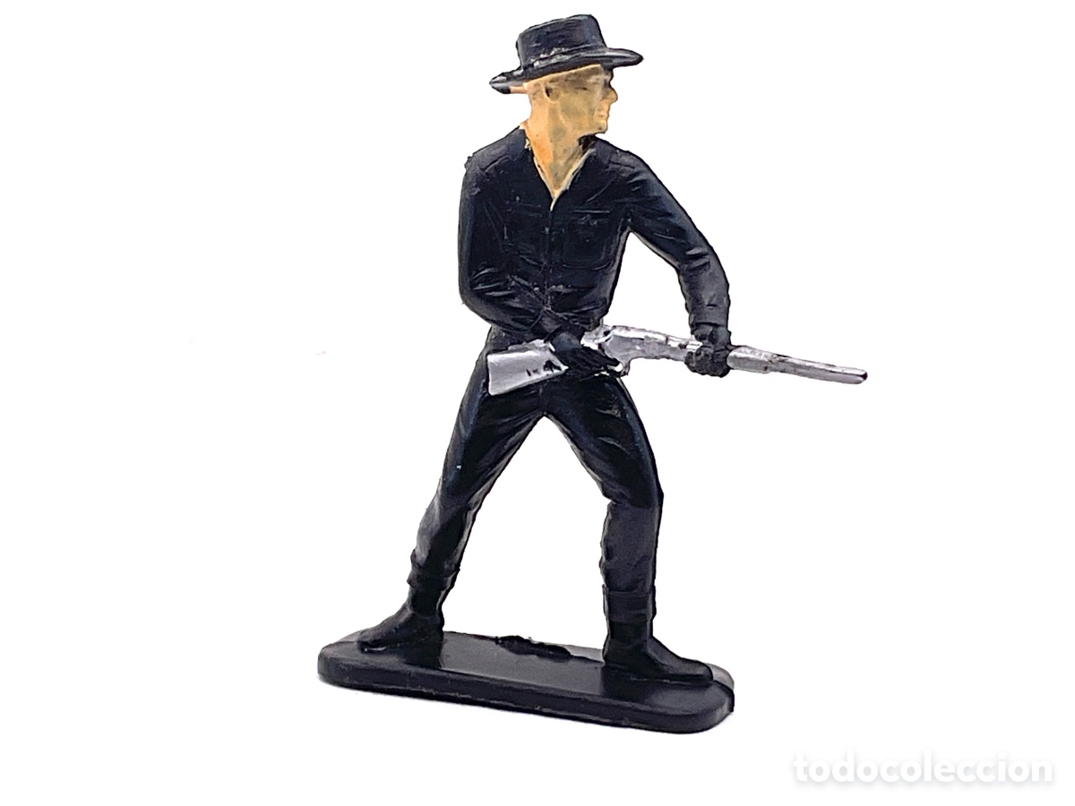 Figuras de Goma y PVC: Figura del Oeste en Pl&aacute;stico. Vaqueros de Louis Marx.