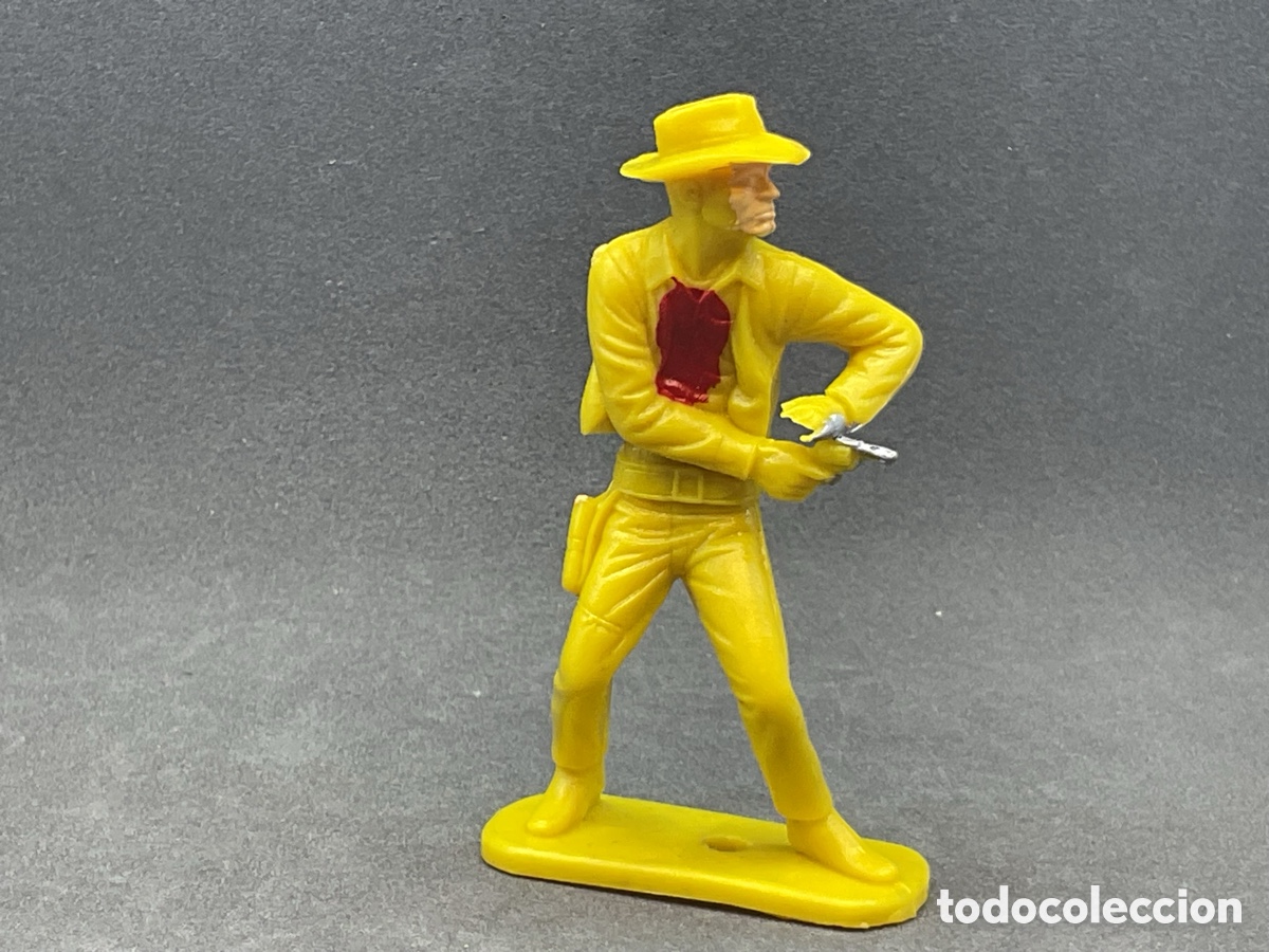 Figuras de Goma y PVC: Figura del Oeste en Pl&aacute;stico. Vaqueros de Louis Marx.