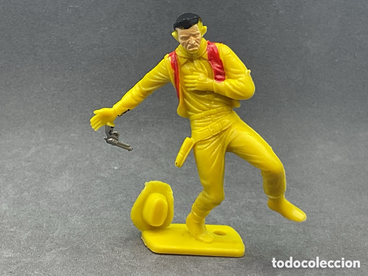 Figuras de Goma y PVC: Figura del Oeste en Pl&aacute;stico. Vaqueros de Louis Marx.