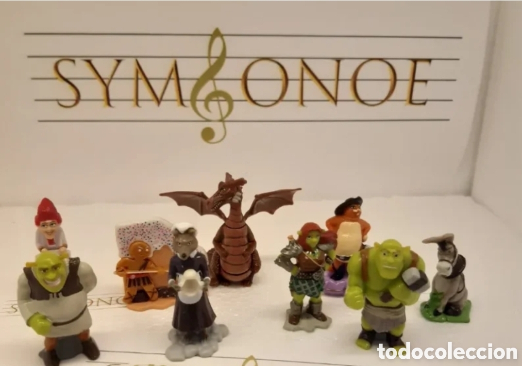 Kinder Figures: Colecci&oacute;n completa figuras Shrek 2 y fiona Kinder Sorpresa disney
