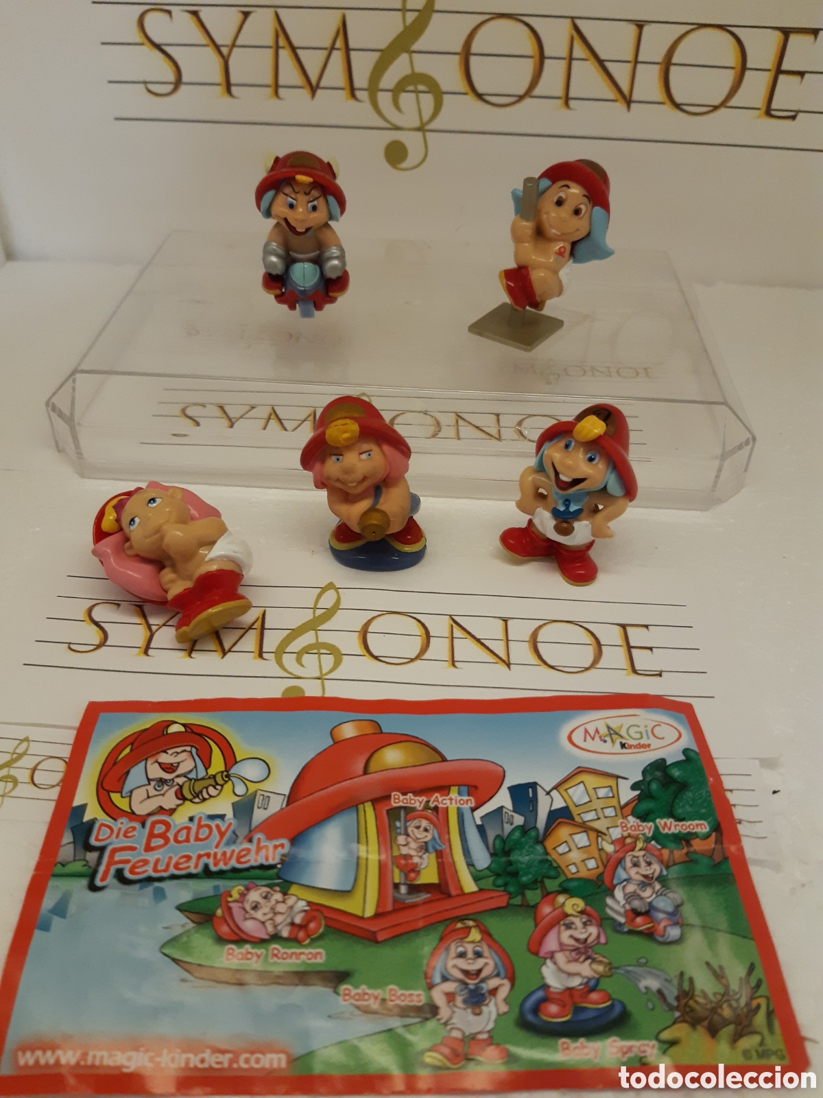 Figuras de Goma Kinder: Colecci&oacute;n completa bebe bombero kinder Sorpresa