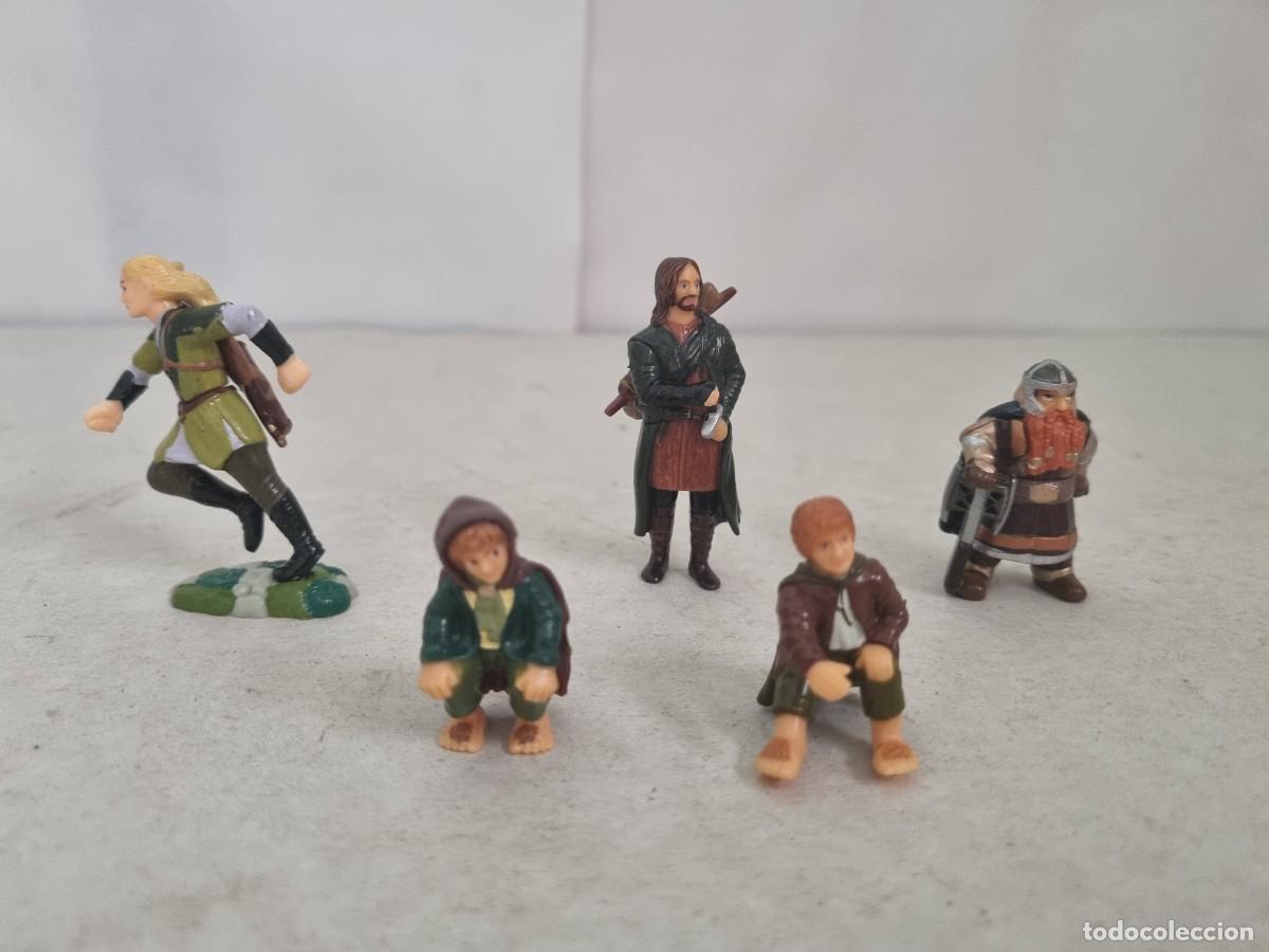 Figuras de Goma y PVC: Lote de 5 figuras del Se&ntilde;or de los Anillos de kinder