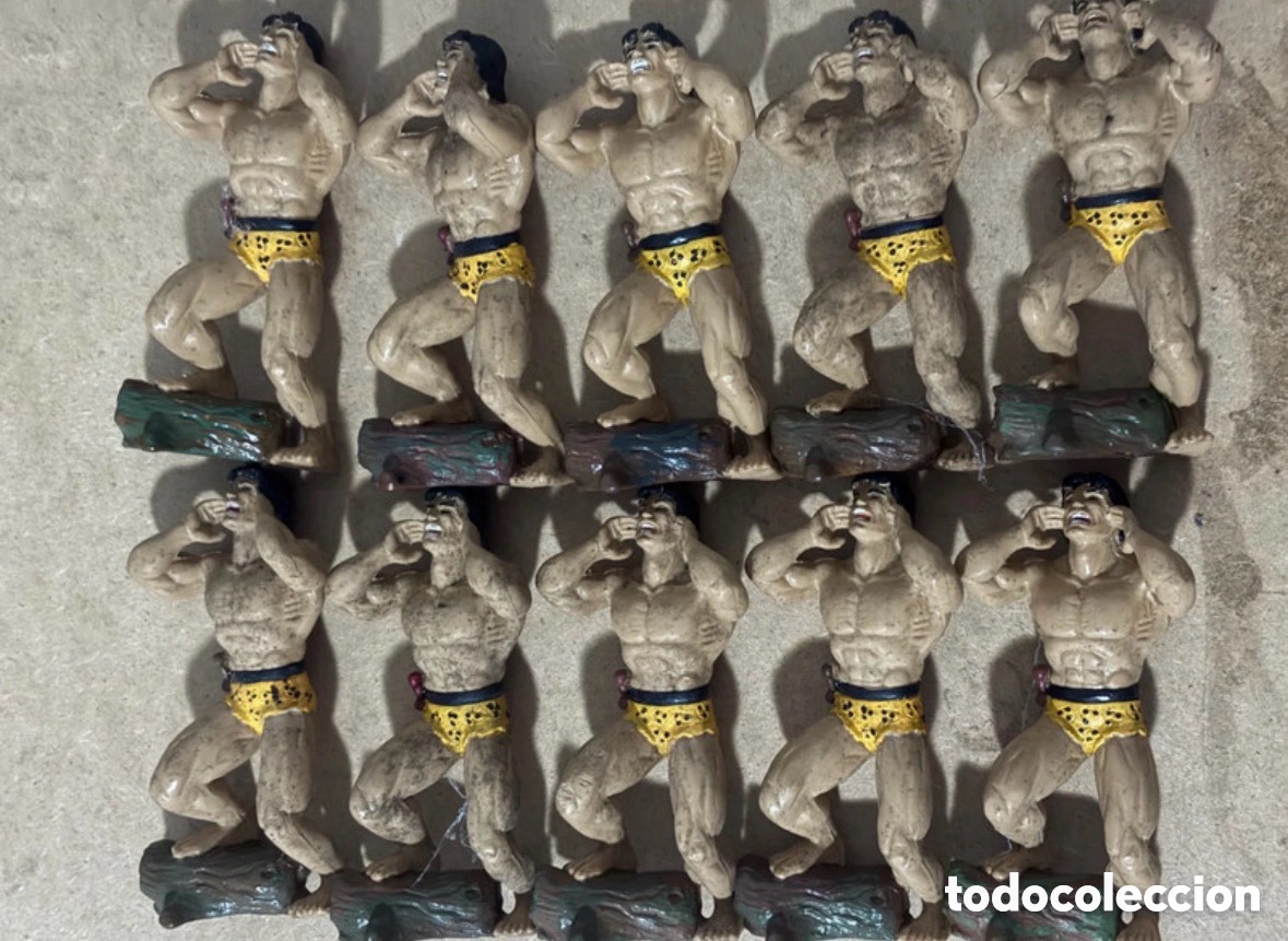 Figure di Gomma e PVC: Lote 10 mu&ntilde;ecos Tarzan, Disjorsa