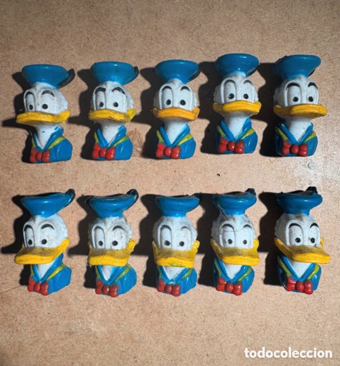 Figuras de Goma y PVC: Lote 10 figuras Donald, Disney, a&ntilde;os 80