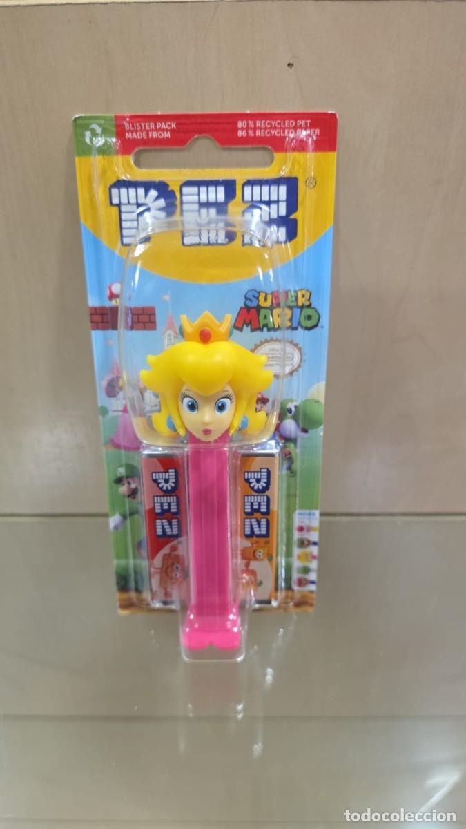 Figuras de Goma y PVC Dispensador PEZ: Dispensador PEZ Nintendo Super Mario Peach (09/27)