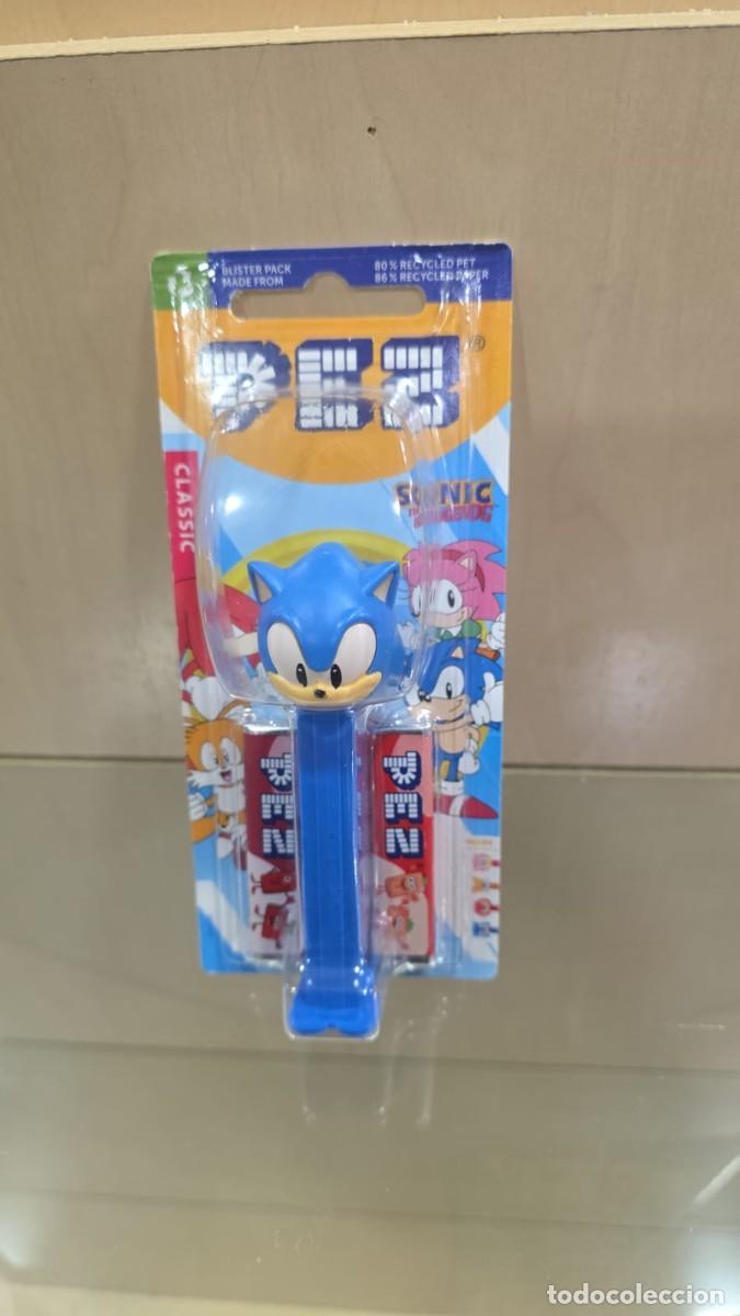 Figuras de Goma y PVC Dispensador PEZ: Dispensador Pez Sonic (09.2027)