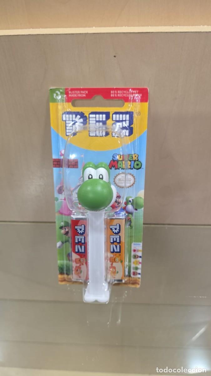 Figuras de Goma y PVC Dispensador PEZ: Dispensador PEZ Nintendo Super Mario Yoshi (09/27)