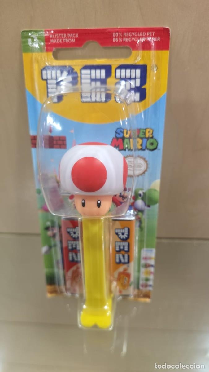 Figuras de Goma y PVC Dispensador PEZ: Dispensador PEZ Nintendo Super Mario Toad (09/27)