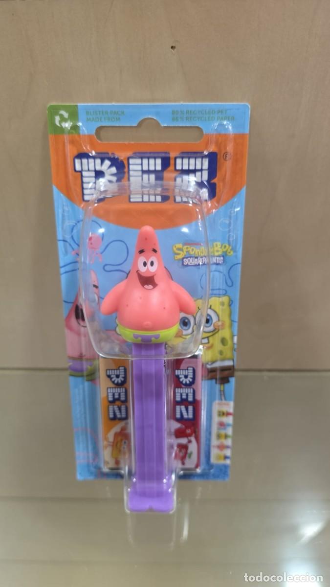 Figuras de Goma y PVC Dispensador PEZ: Dispensador Pez Patricio - Bob Esponja (11.2027)