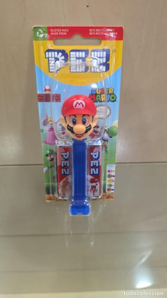 Figuras de Goma y PVC Dispensador PEZ: Dispensador PEZ Nintendo Super Mario - Mario 09/27