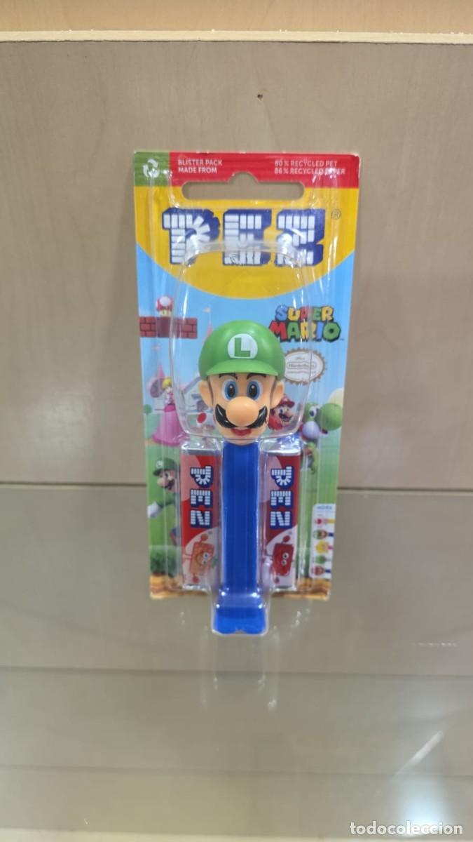 Figuras de Goma y PVC Dispensador PEZ: Dispensador PEZ Nintendo Super Mario - Luigi 09/27