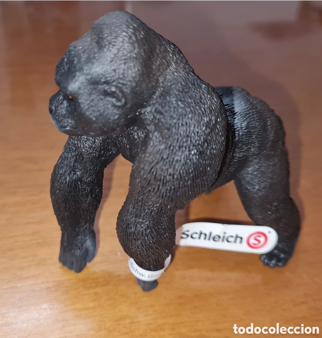 Figuras de Goma y PVC: Figura pvc gorila Schleich mono primate nuevo con etiqueta