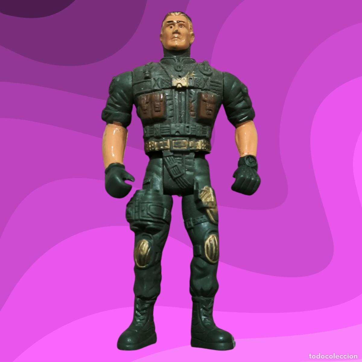 Rubber and PVC Figures: Figura Soldado Articulado &ndash; Mu&ntilde;eco Acci&oacute;n Militar Verde T&aacute;ctico