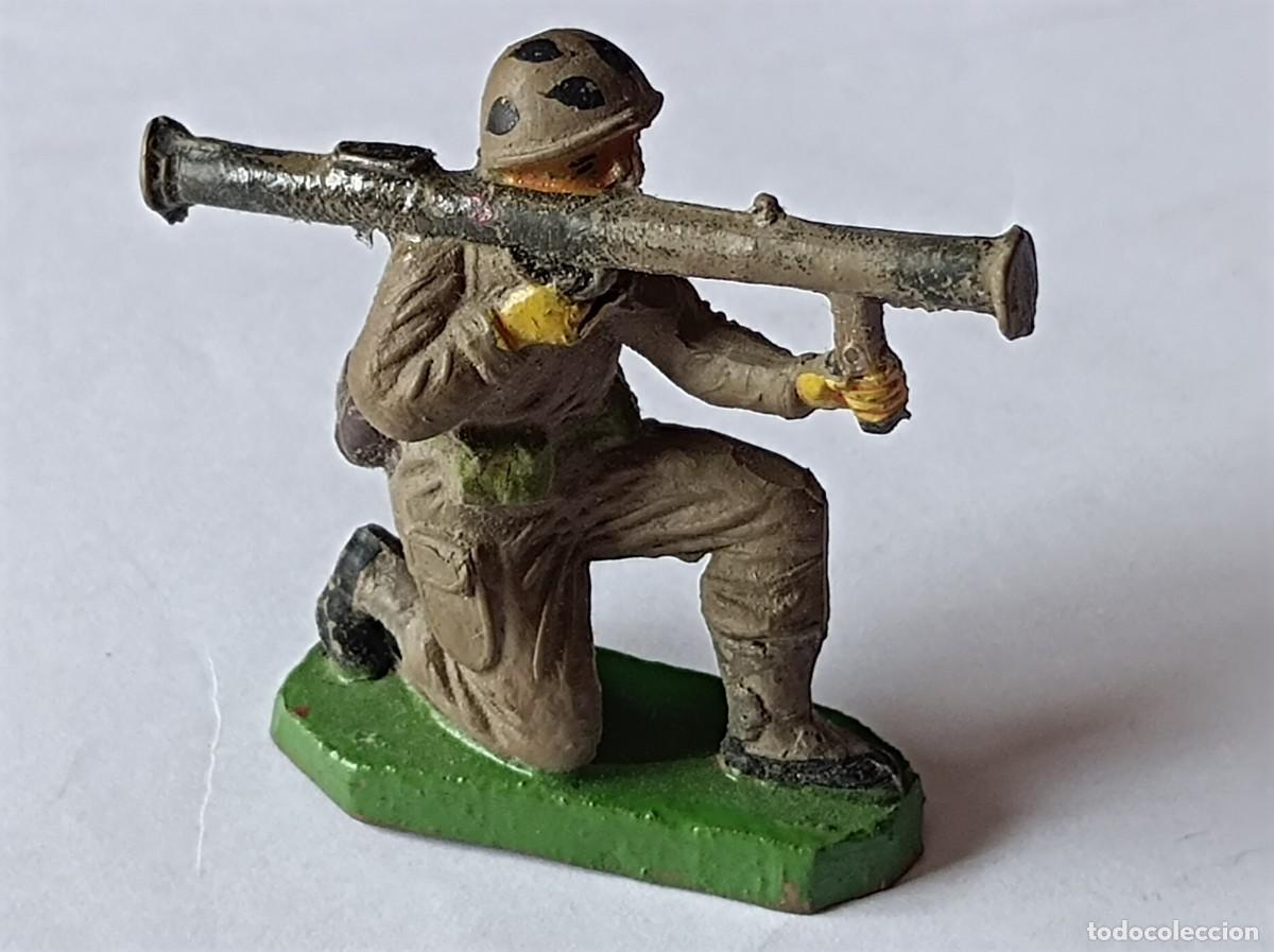 Figuras de Goma y PVC: SOLDADO MARINE AMERICANO JECSAN EN GOMA - SERIE AMERICANOS INFANTER&Iacute;A