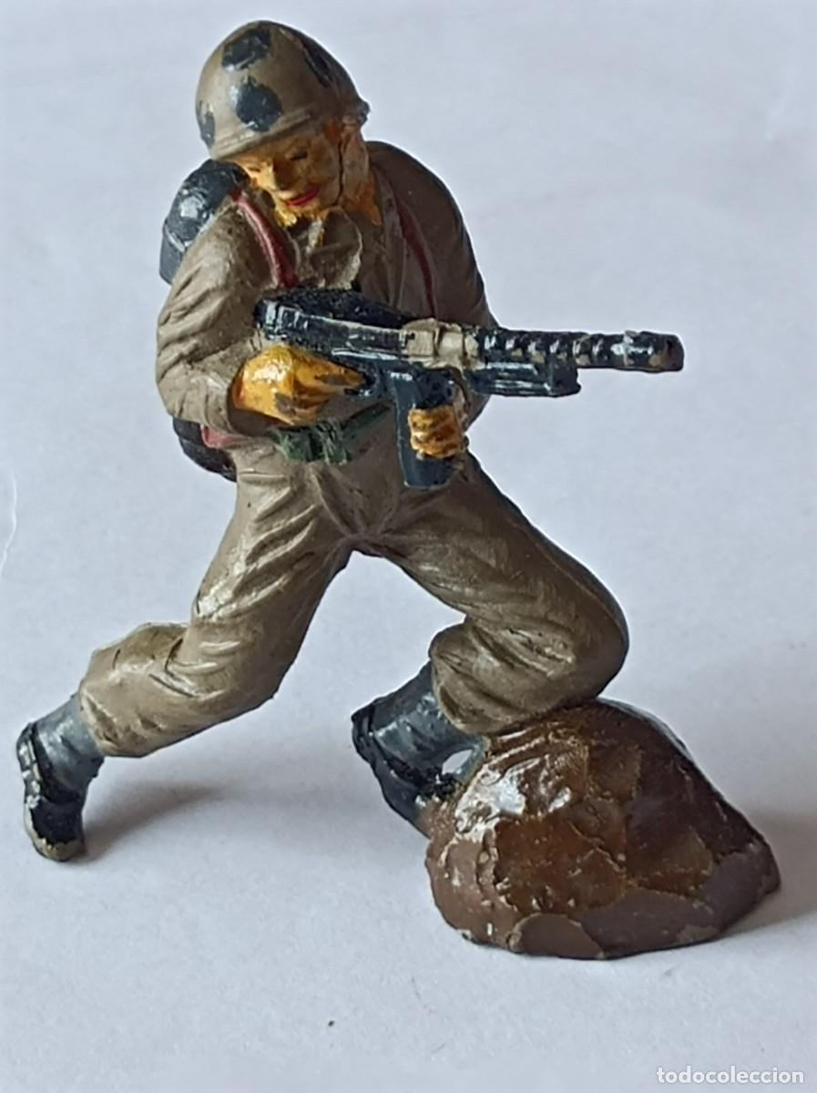 Figuras de Goma y PVC: SOLDADO MARINE AMERICANO JECSAN EN GOMA - SERIE AMERICANOS INFANTER&Iacute;A