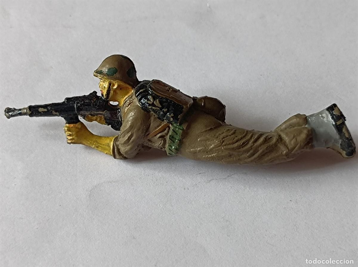 Figuras de Goma y PVC: SOLDADO MARINE AMERICANO JECSAN EN GOMA - SERIE AMERICANOS INFANTER&Iacute;A