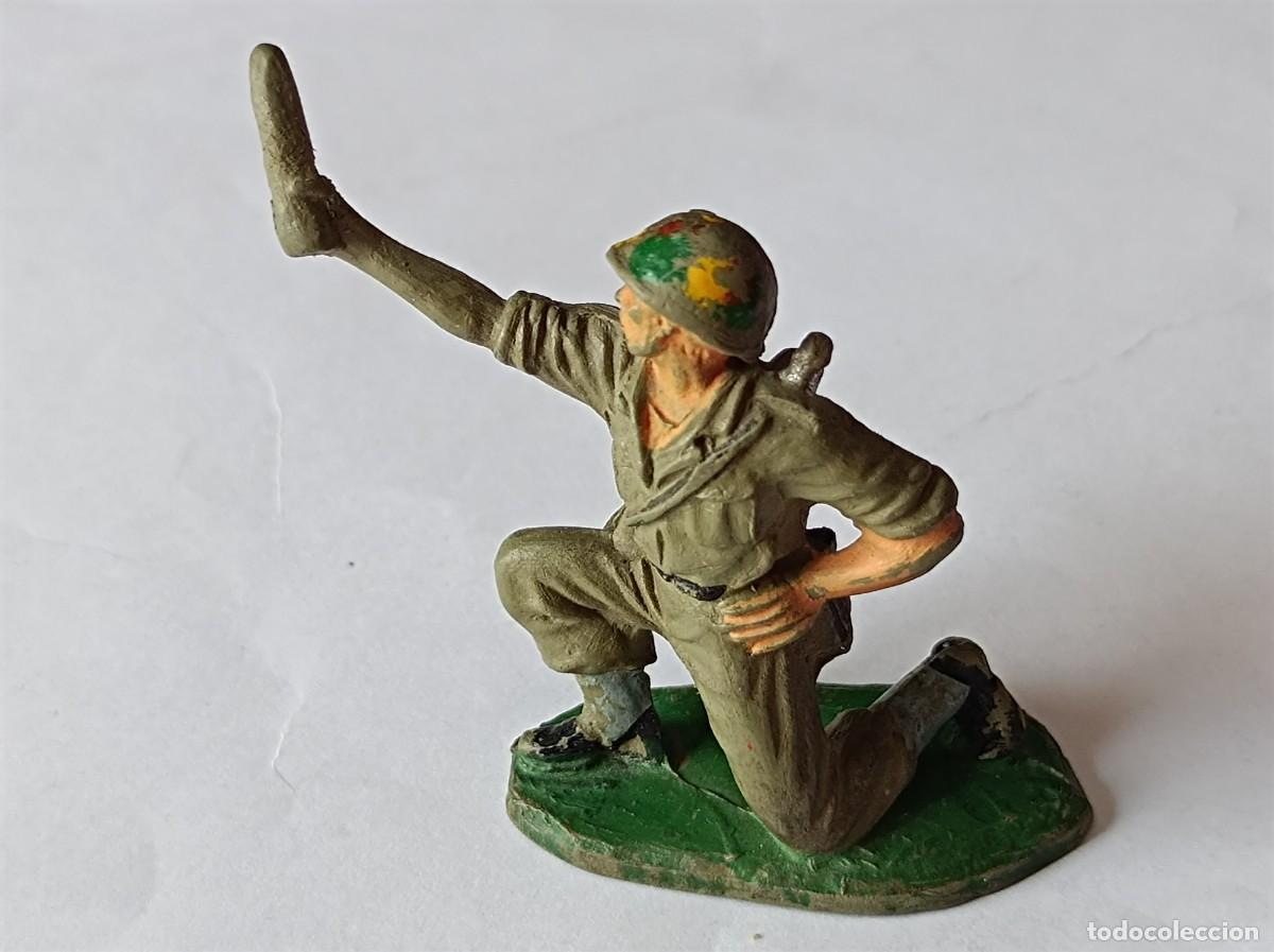 Figuras de Goma y PVC: SOLDADO ARTILLERO AMERICANO EN GOMA PECH HERMANOS - SERIE ARTILLER&Iacute;A AMERICANA