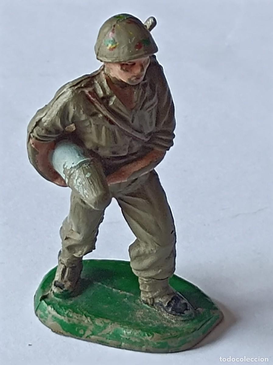 Figuras de Goma y PVC: SOLDADO ARTILLERO AMERICANO EN GOMA PECH HERMANOS - SERIE ARTILLER&Iacute;A AMERICANA