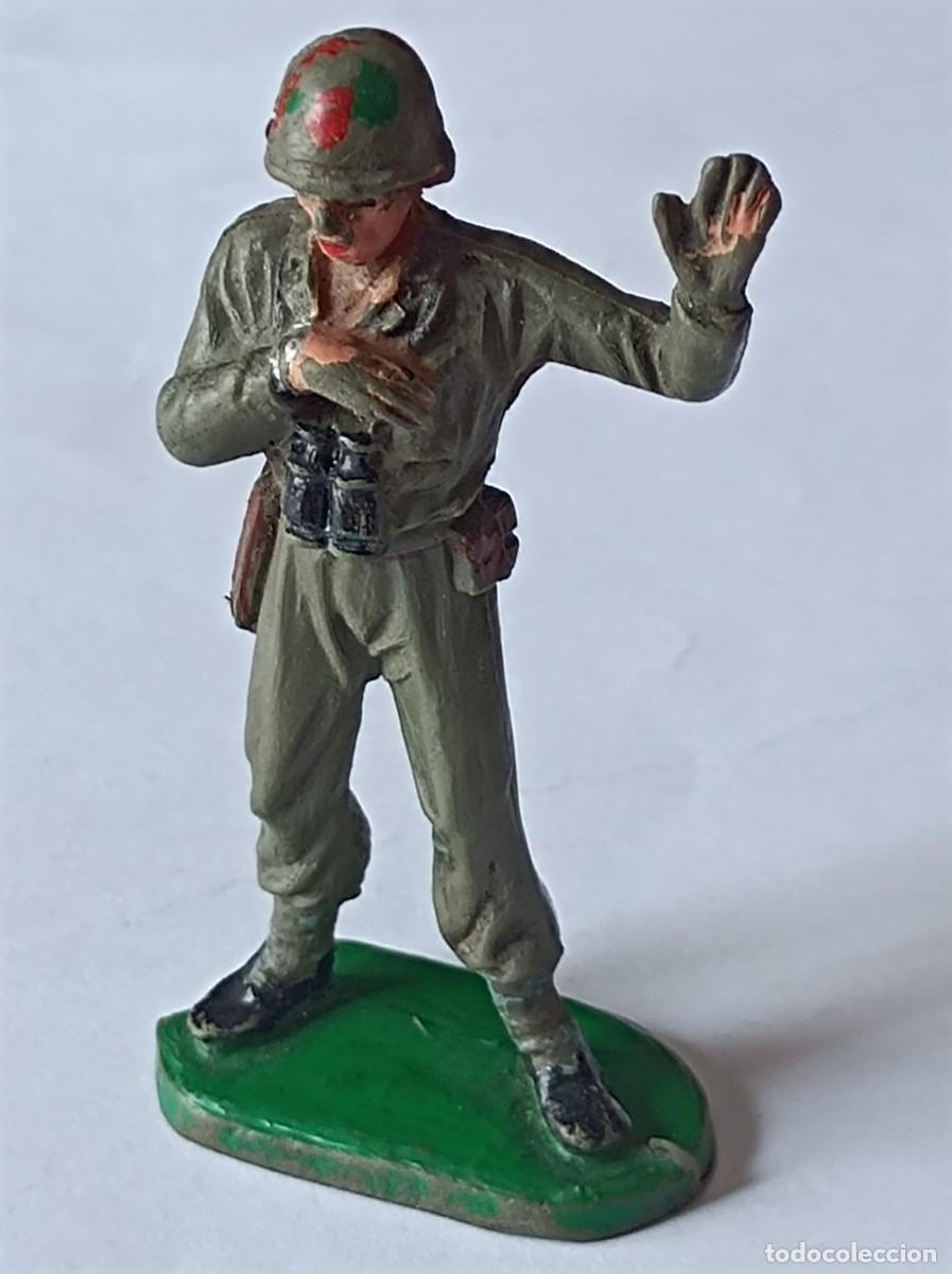 Figuras de Goma y PVC: SOLDADO ARTILLERO AMERICANO EN GOMA PECH HERMANOS - SERIE ARTILLER&Iacute;A AMERICANA