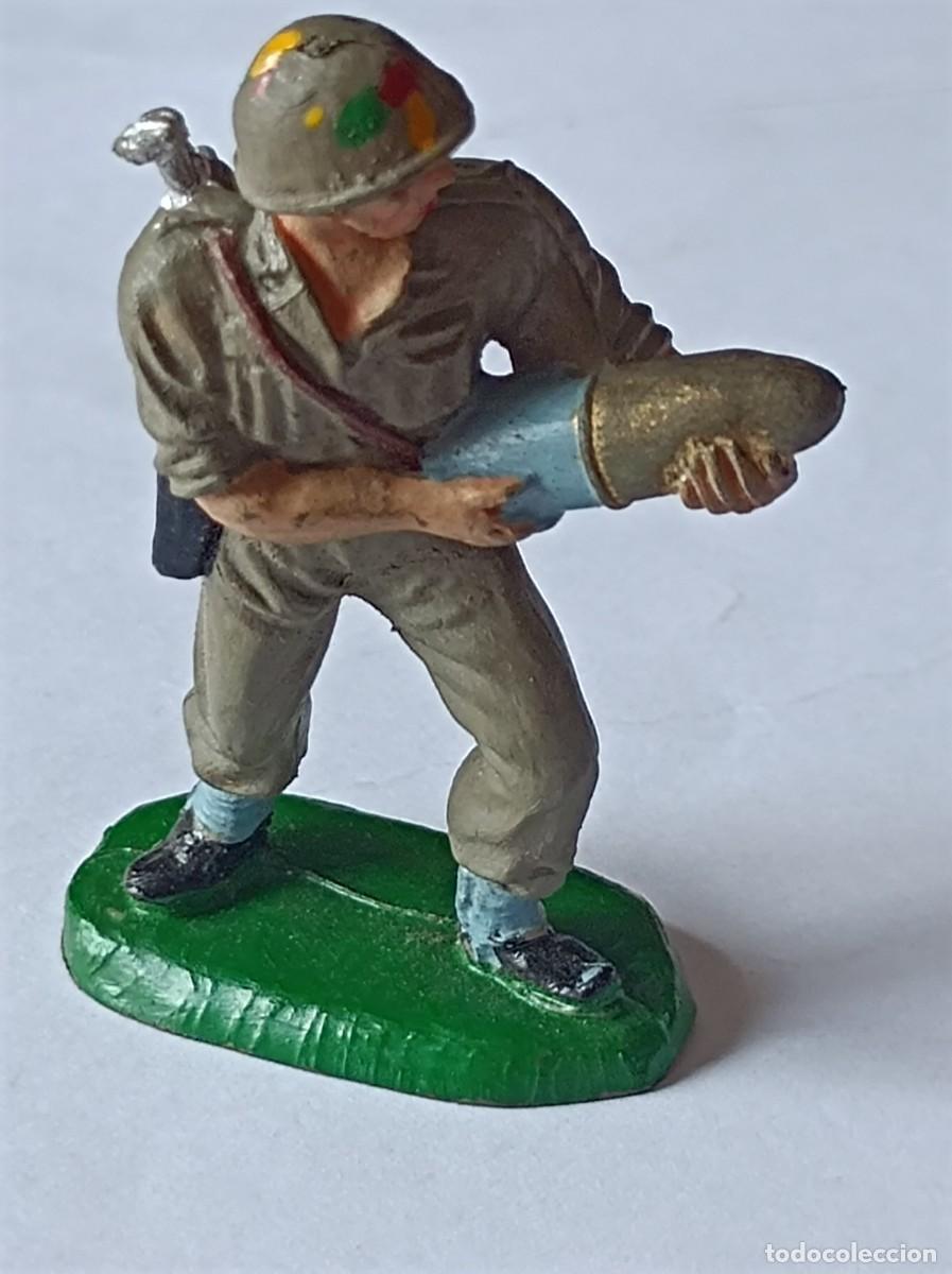 Figuras de Goma y PVC: SOLDADO ARTILLERO AMERICANO EN GOMA PECH HERMANOS - SERIE ARTILLER&Iacute;A AMERICANA