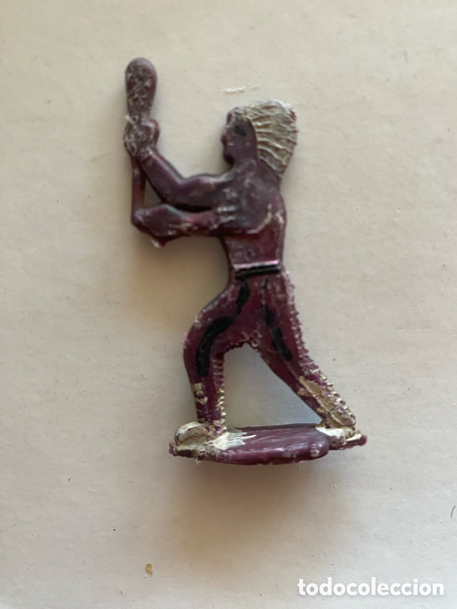 Figuras de Goma y PVC: Raro indio semiplano a&ntilde;os 50