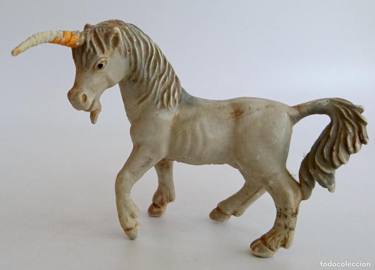 Figuras de Goma y PVC: FIGURA DE GOMA PVC DE UN UNICORNIO BULLYLAND MADE IN GERMANY MIDE DE ALTO UNOS 7 CM BULLY