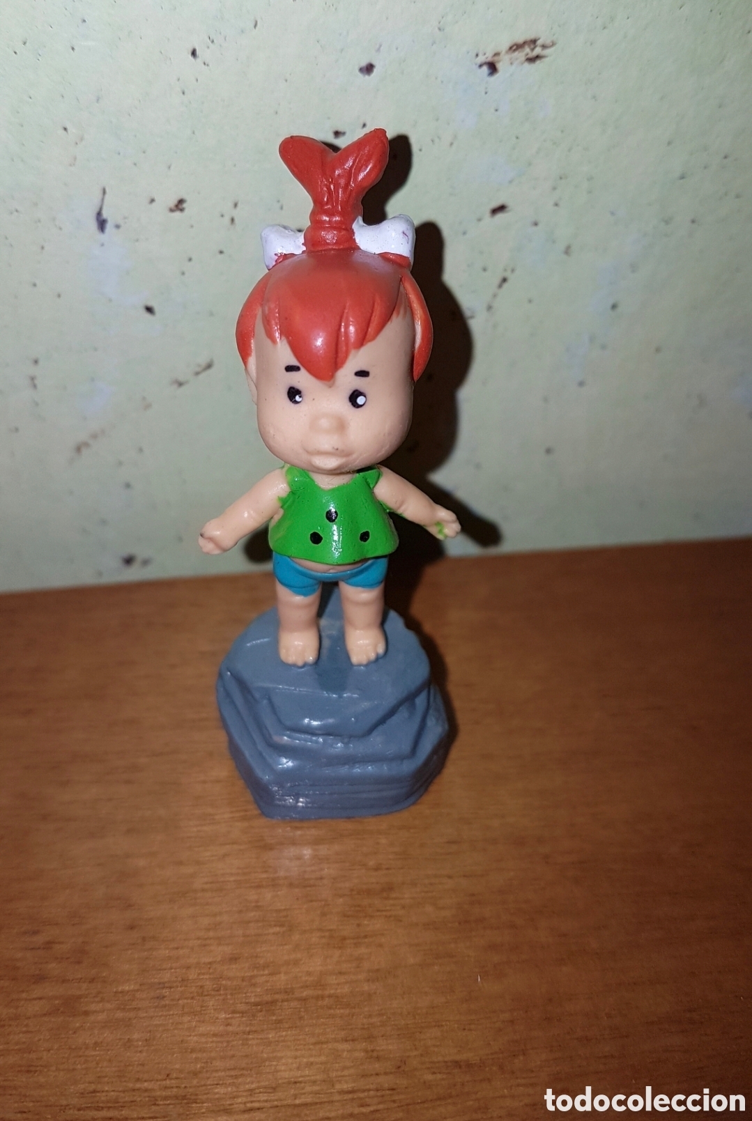 Figuras de Goma y PVC: Figura pvc Pebbles Picapiedra Miniland mu&ntilde;eco colecci&oacute;n dibujos animados a&ntilde;os 80 90