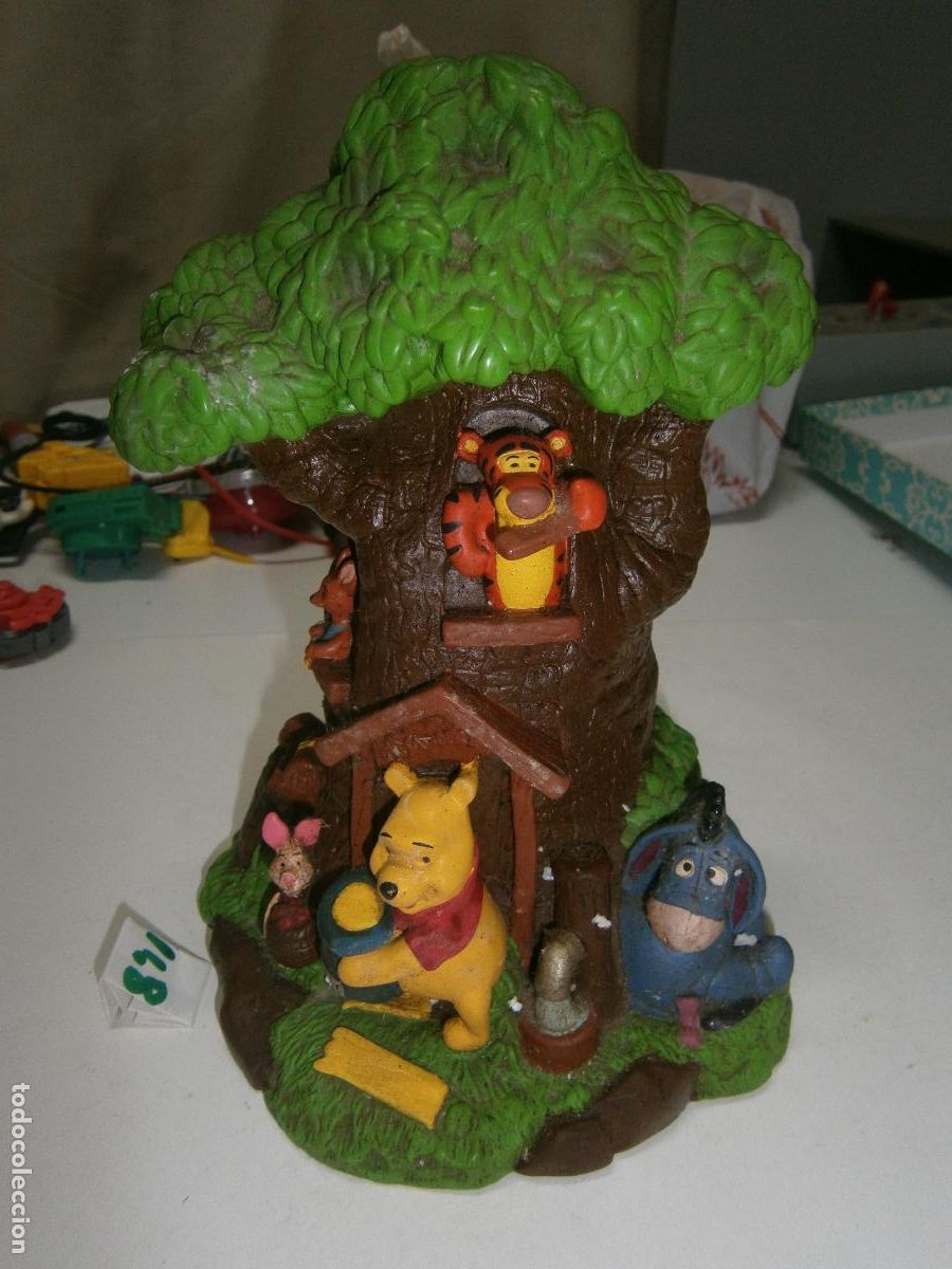 Figuras de Goma y PVC: ANTIGUA HUCHA WINNIE THE POOH Y SUS AMIGOS EN EL BOSQUE DE LOS CIEN ACRES