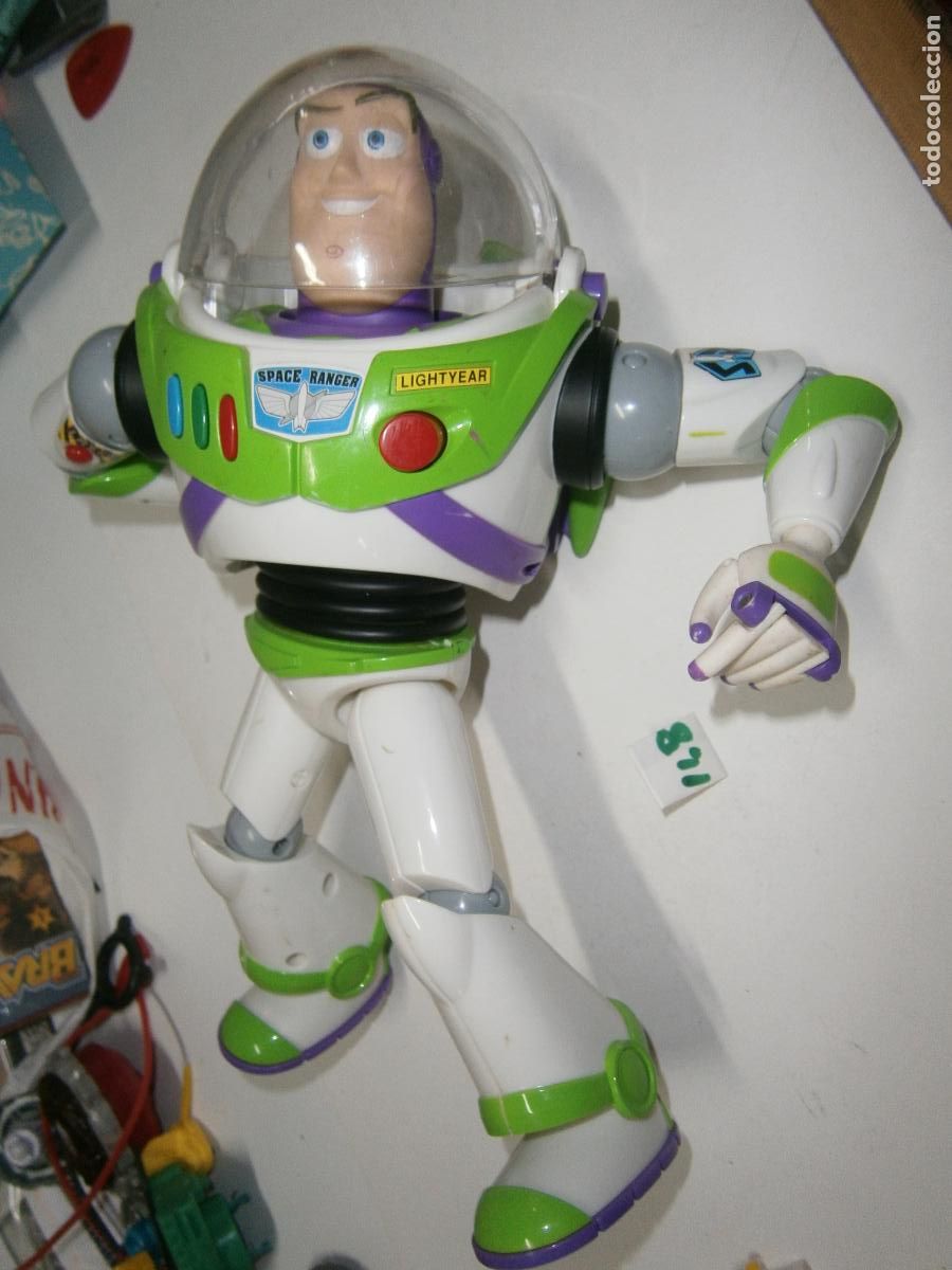 Figuras de Goma y PVC: ANTIGUA FIGURA DIBUJOS ANIMADOS - BUZZ LIGHTYEAR TOY STORY GRAN TAMA&Ntilde;O