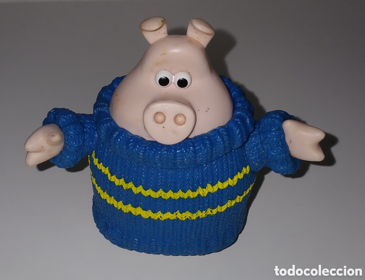 Figuras de Goma y PVC: Figura coleccionable de Paxton, el personaje del cerdito de la serie de televisi&oacute;n &rdquo;Timmy Time&rdquo;.