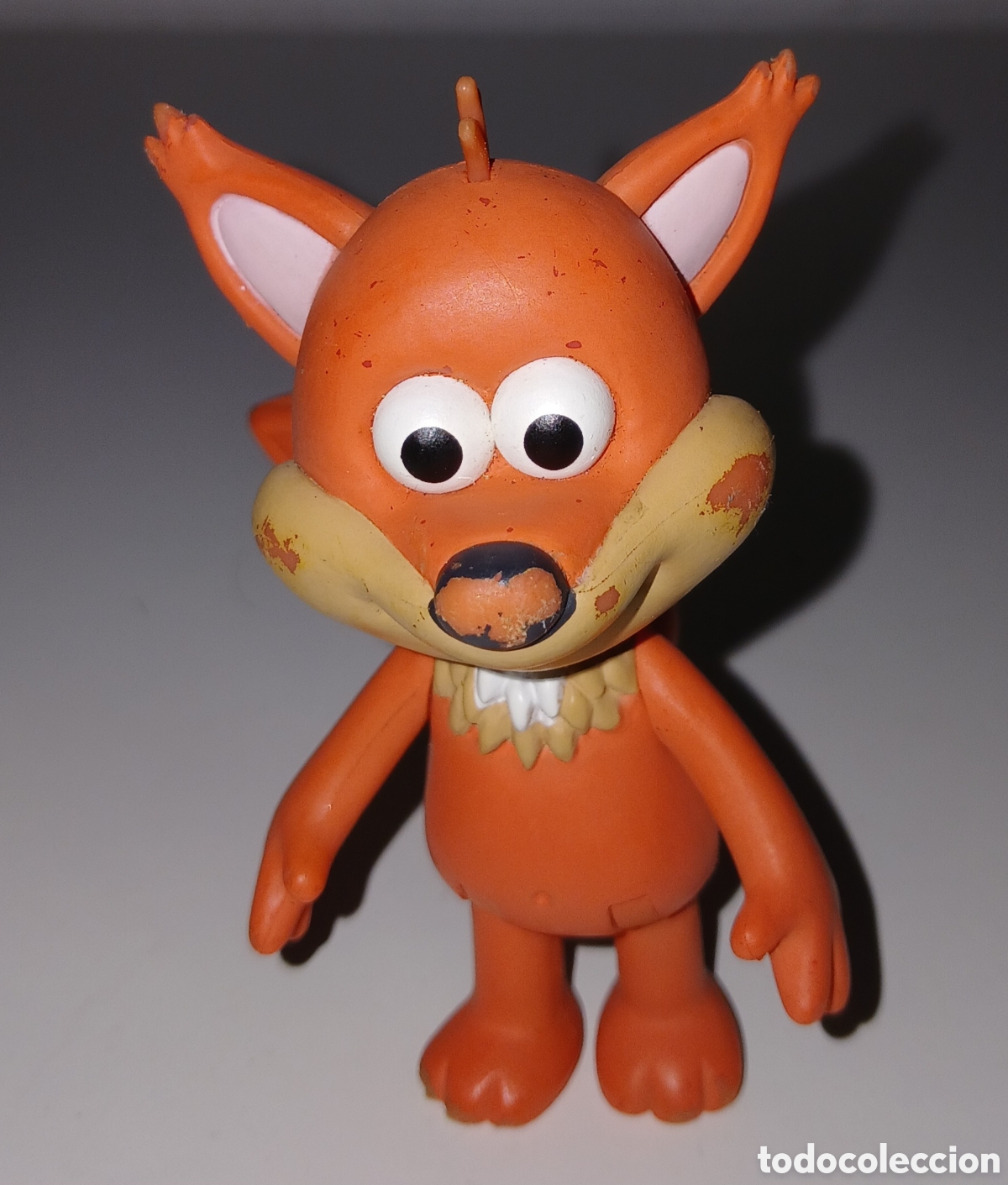 Figuras de Goma y PVC: Figura coleccionable PVC articulado, el zorro naranja de la serie infantil &rdquo;Timmy Time&rdquo;.&nbsp;