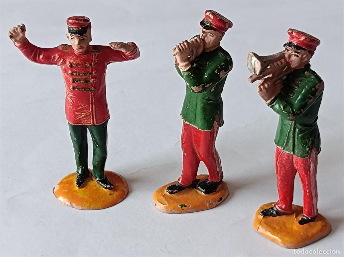 Figuras de Goma y PVC: 3 FIGURAS DE GOMA BANDA DE M&Uacute;SICO CIRCO JECSAN INCOMPLETAS