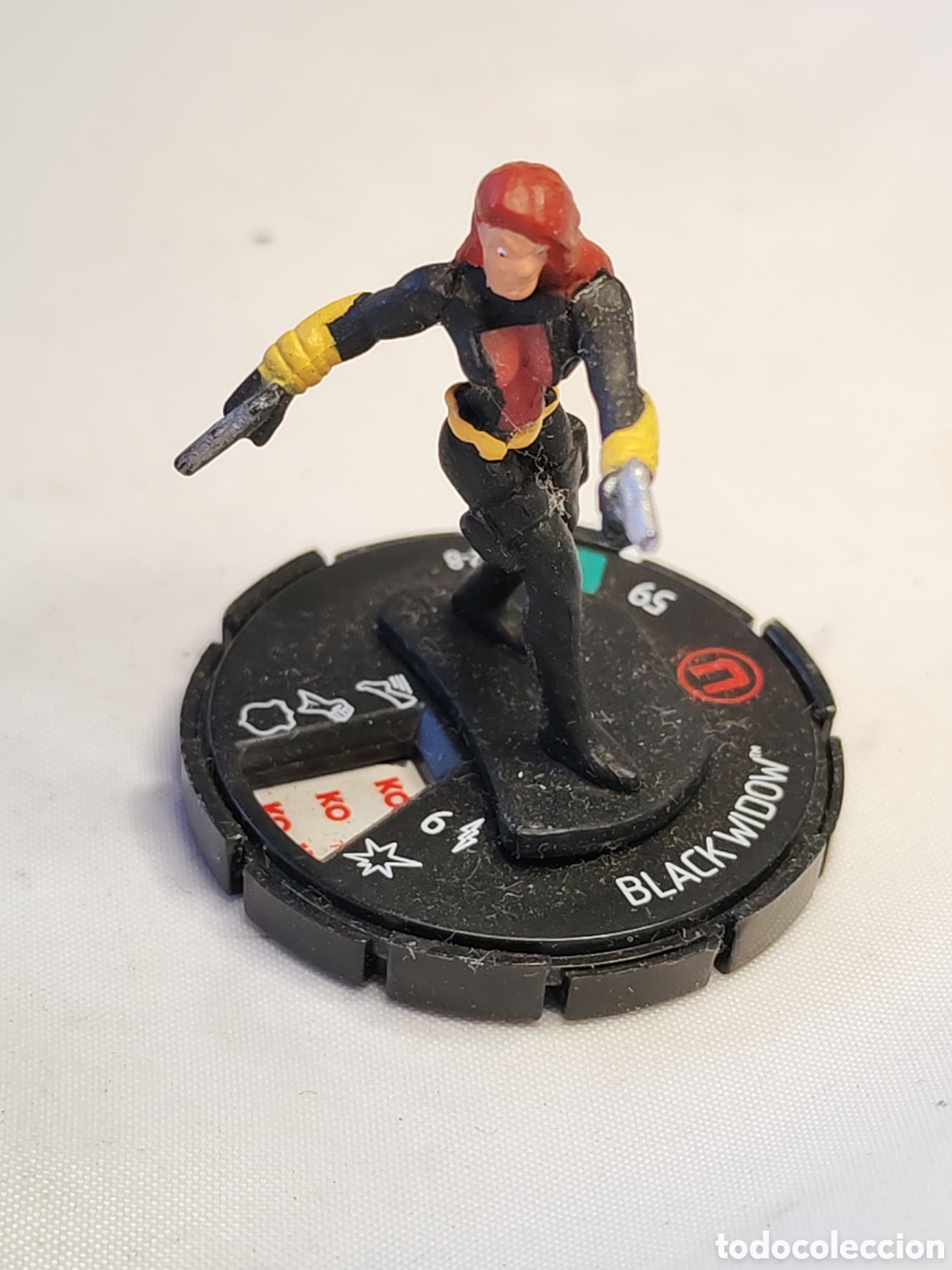 Figuras de Goma y PVC: Figura Black Widow. Juego Heroclix. Figura #2-8. WizKids. 2010