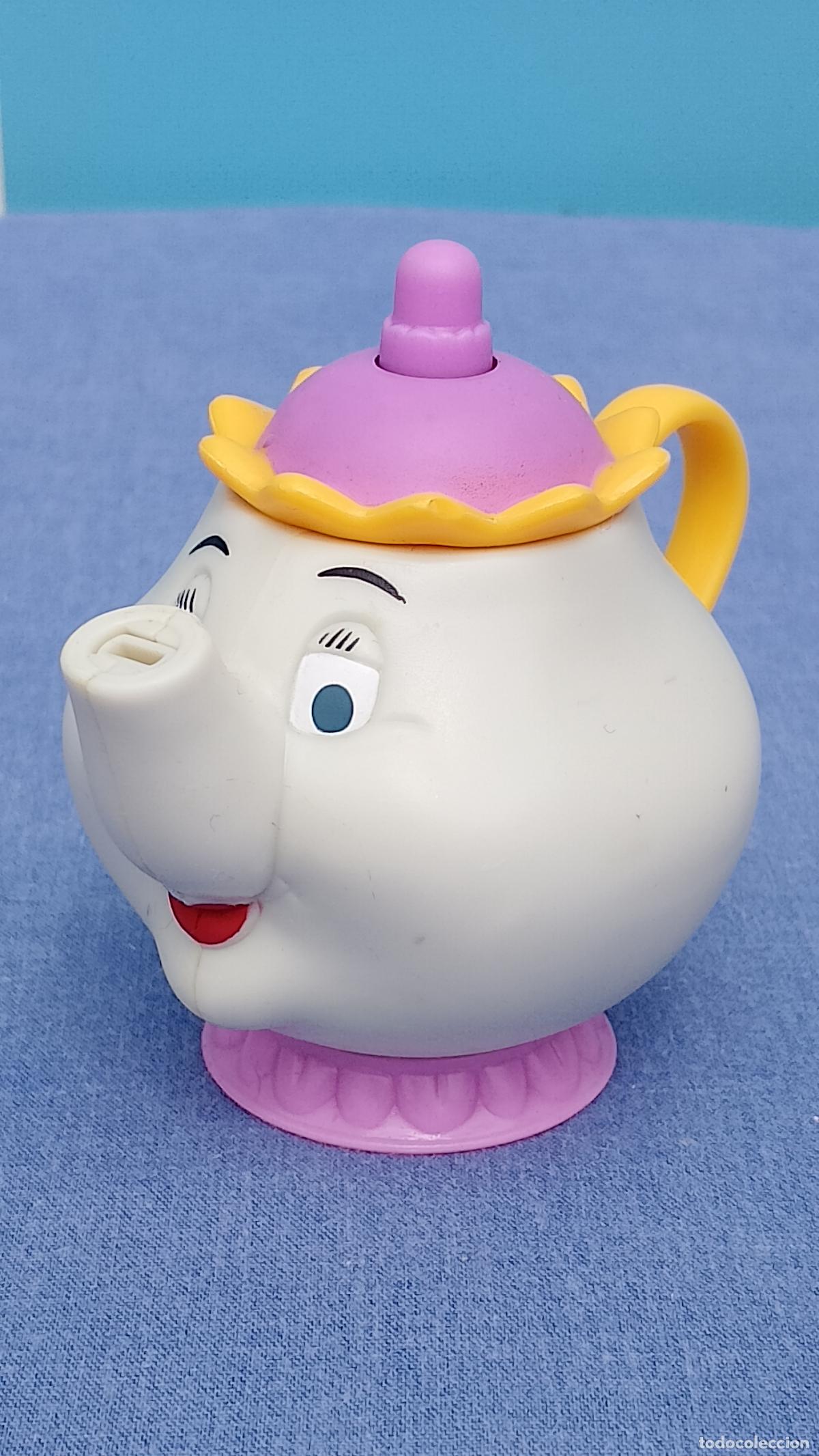 Figuras de Goma y PVC: Antigua figura tetera Se&ntilde;ora Potts de la Bella y la Bestia de Disney
