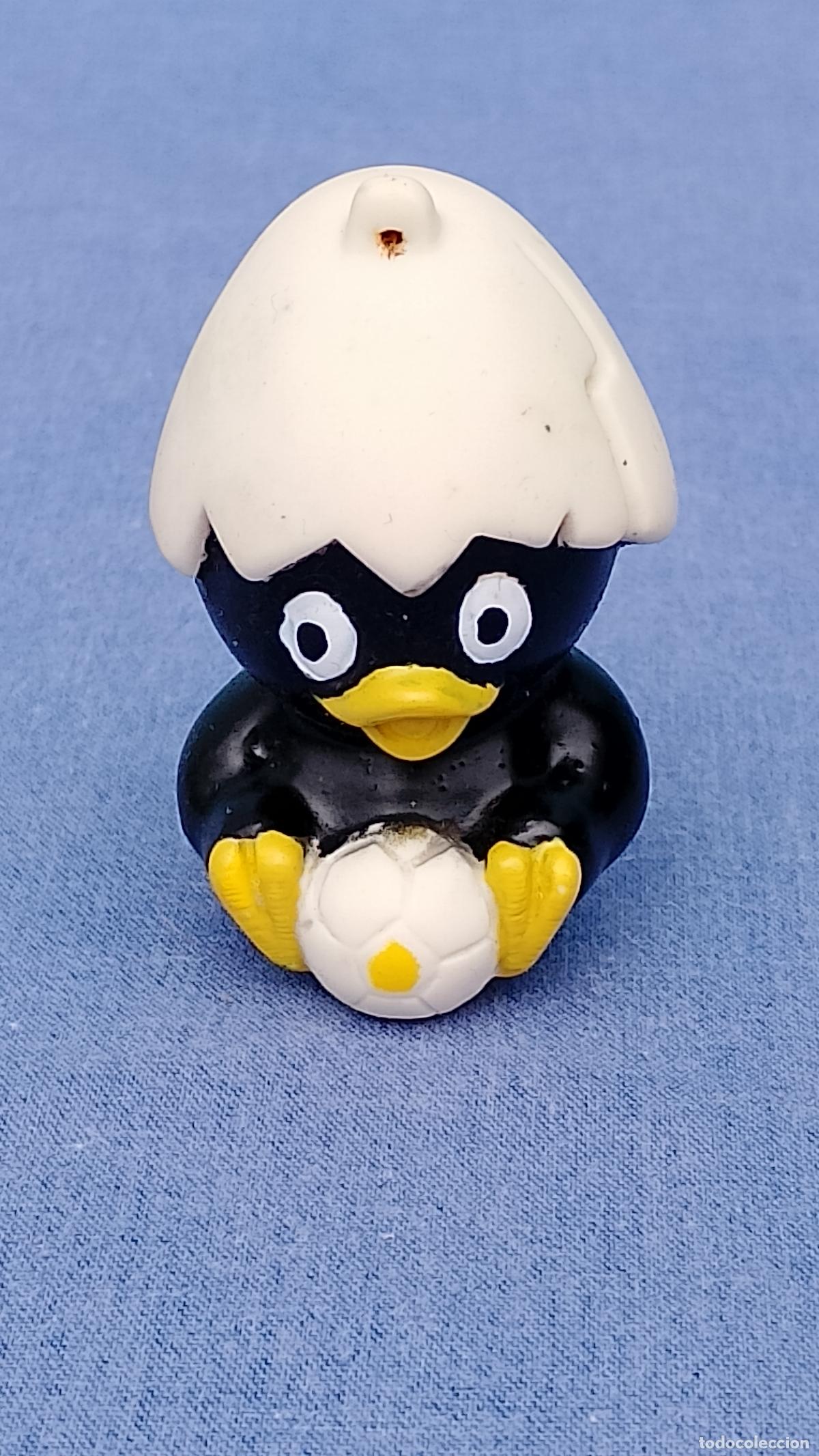 Figuras de Goma y PVC: Antiguo mu&ntilde;eco de goma Pollito Calimero