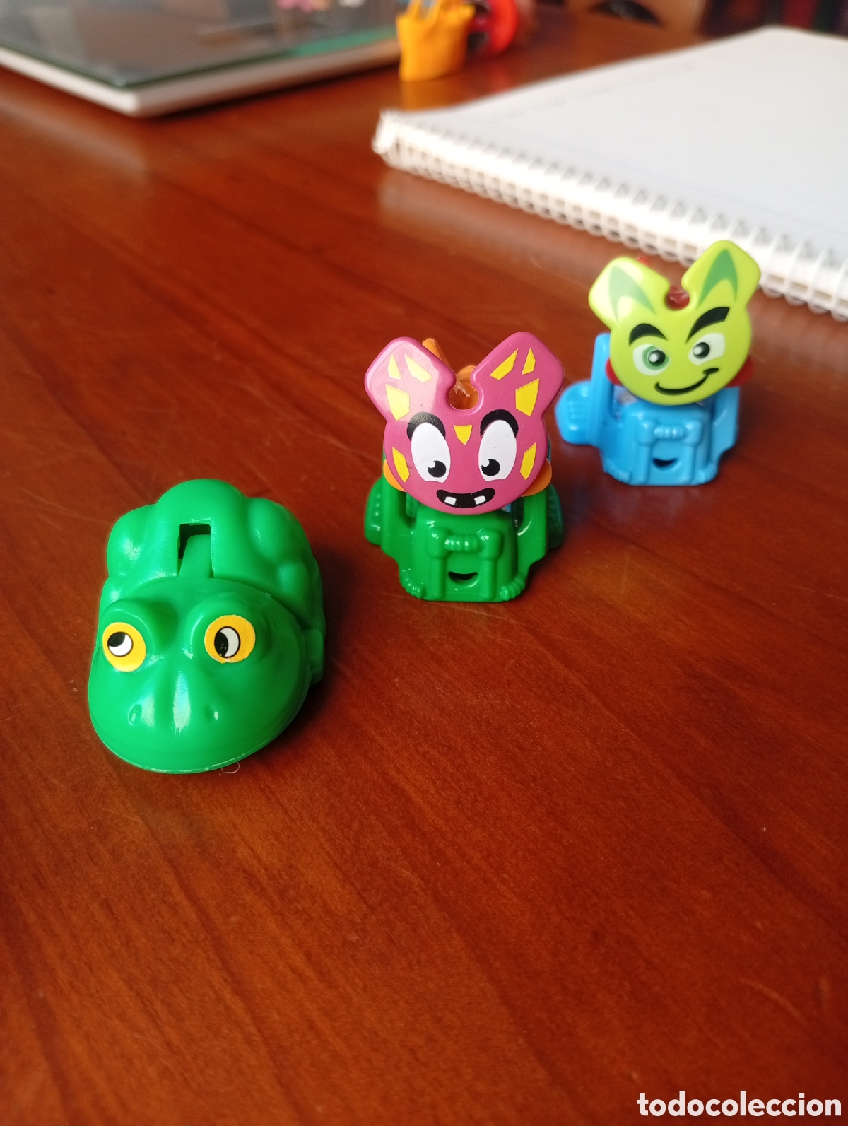 Figuras de Goma Kinder: KINDER MU&Ntilde;ECO MU&Ntilde;ECOS RANA LOTE