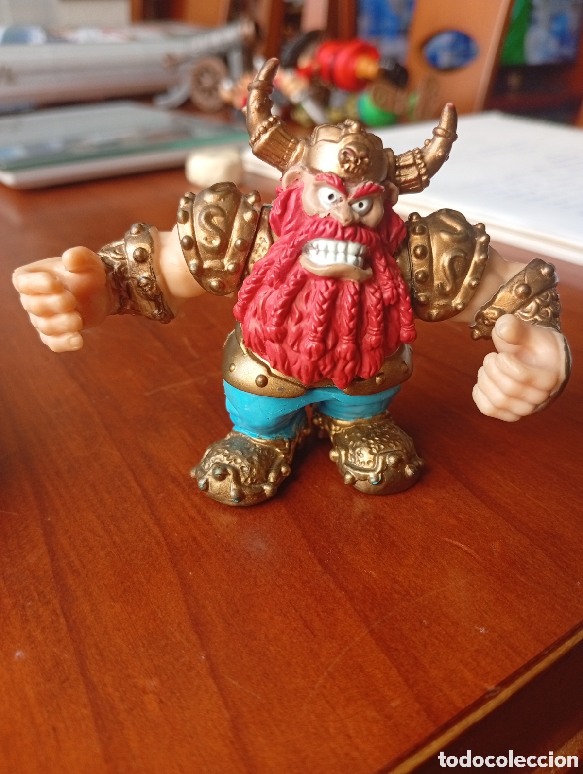 Figuras de Goma y PVC: MU&Ntilde;ECO FIGURA PVC PIRATA GUERRERO ENANO VIKINGO