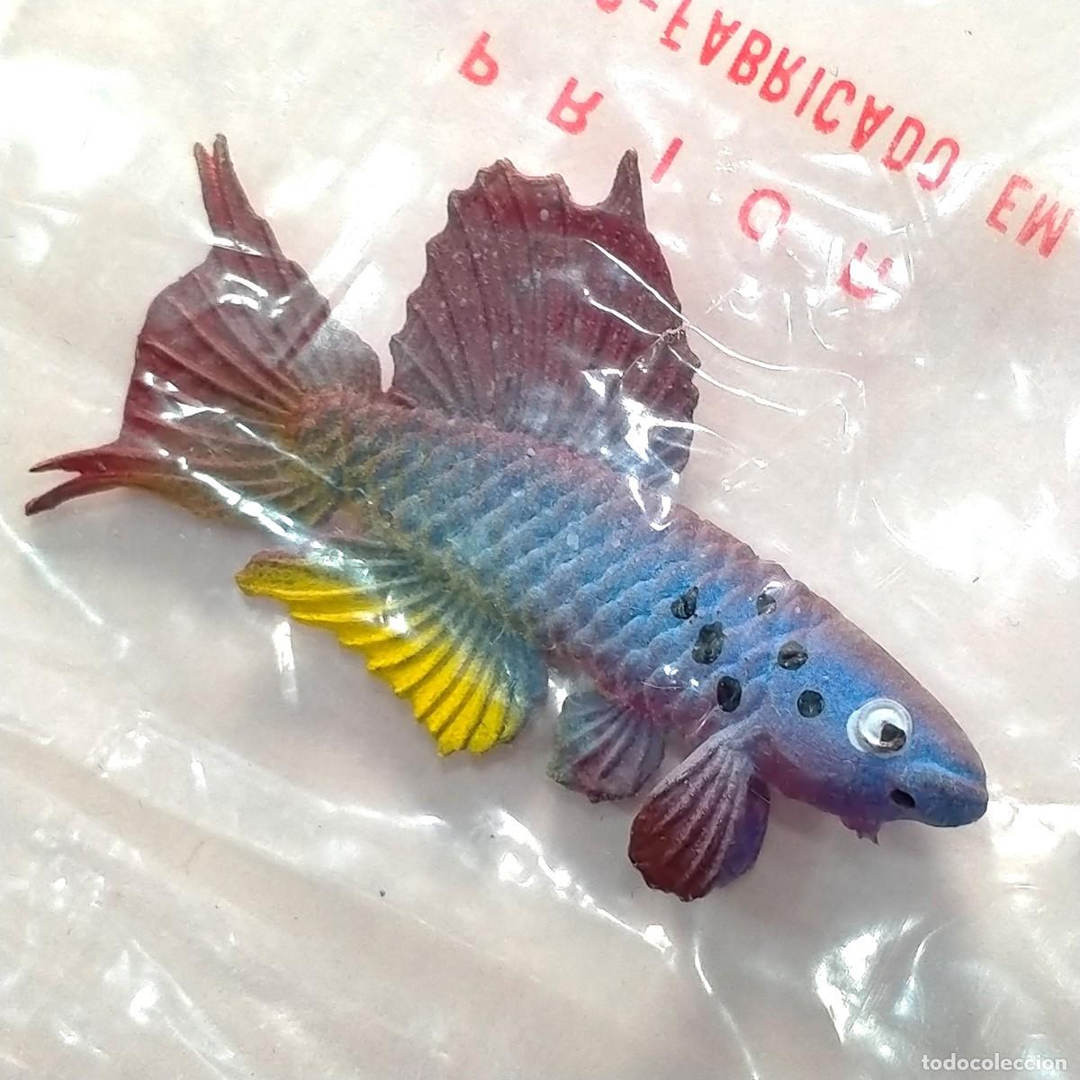 Figuras de Goma y PVC: Pez mini figura Prior / Injecta Plastics vintage a&ntilde;os 60 NUEVO F
