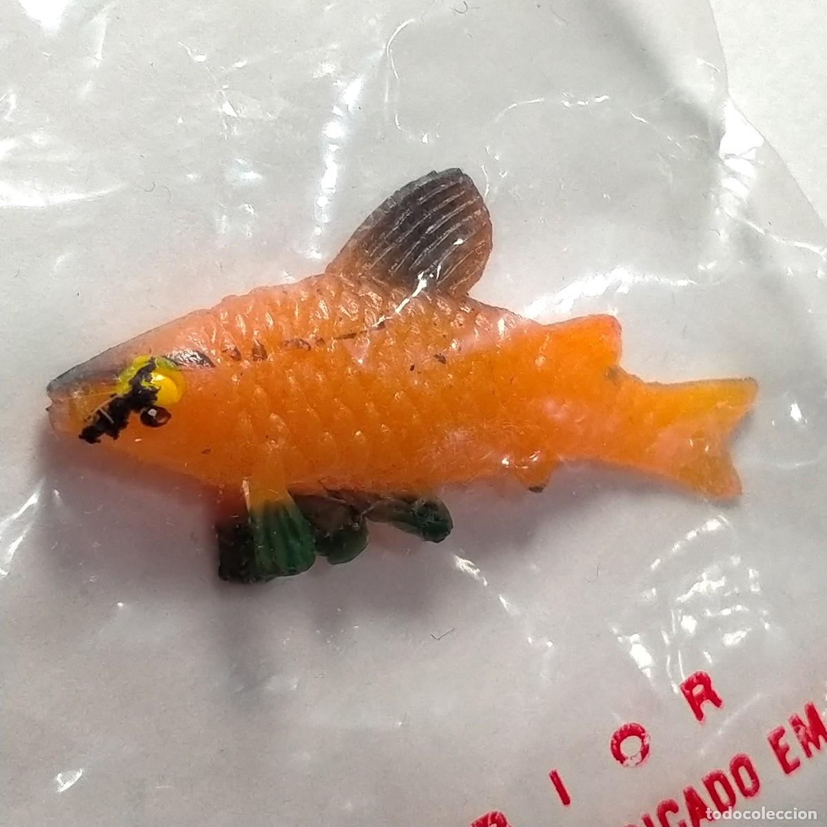 Figuras de Goma y PVC: Pez mini figura Prior / Injecta Plastics vintage a&ntilde;os 60 NUEVO H