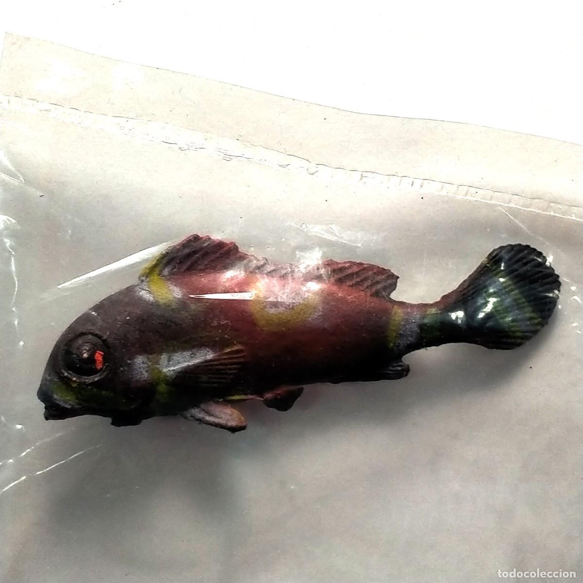 Figuras de Goma y PVC: Pez mini figura Prior / Injecta Plastics vintage a&ntilde;os 60 NUEVO I