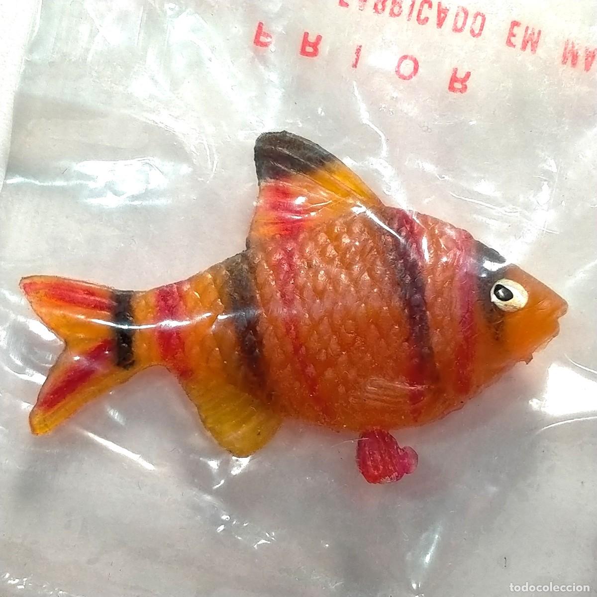 Figuras de Goma y PVC: Pez mini figura Prior / Injecta Plastics vintage a&ntilde;os 60 NUEVO J
