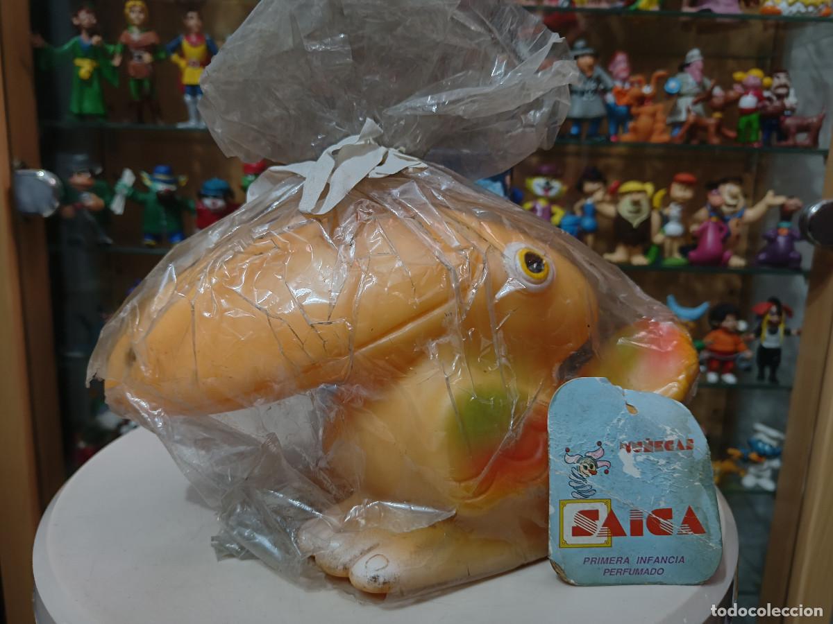 Figuras de Goma y PVC: Antiguo juguete figura goma blanda tipo Chifle a&ntilde;os 70 80 Pel&iacute;cano Tuc&aacute;n Saica No Jugasa