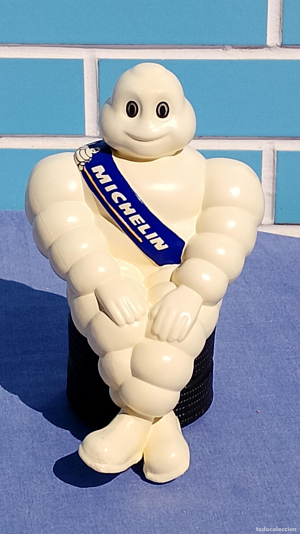 Figuras de Goma y PVC: Antiguo mu&ntilde;eco Bibendum sentado en neum&aacute;ticos de Michel&iacute;n, dif&iacute;cil de conseguir