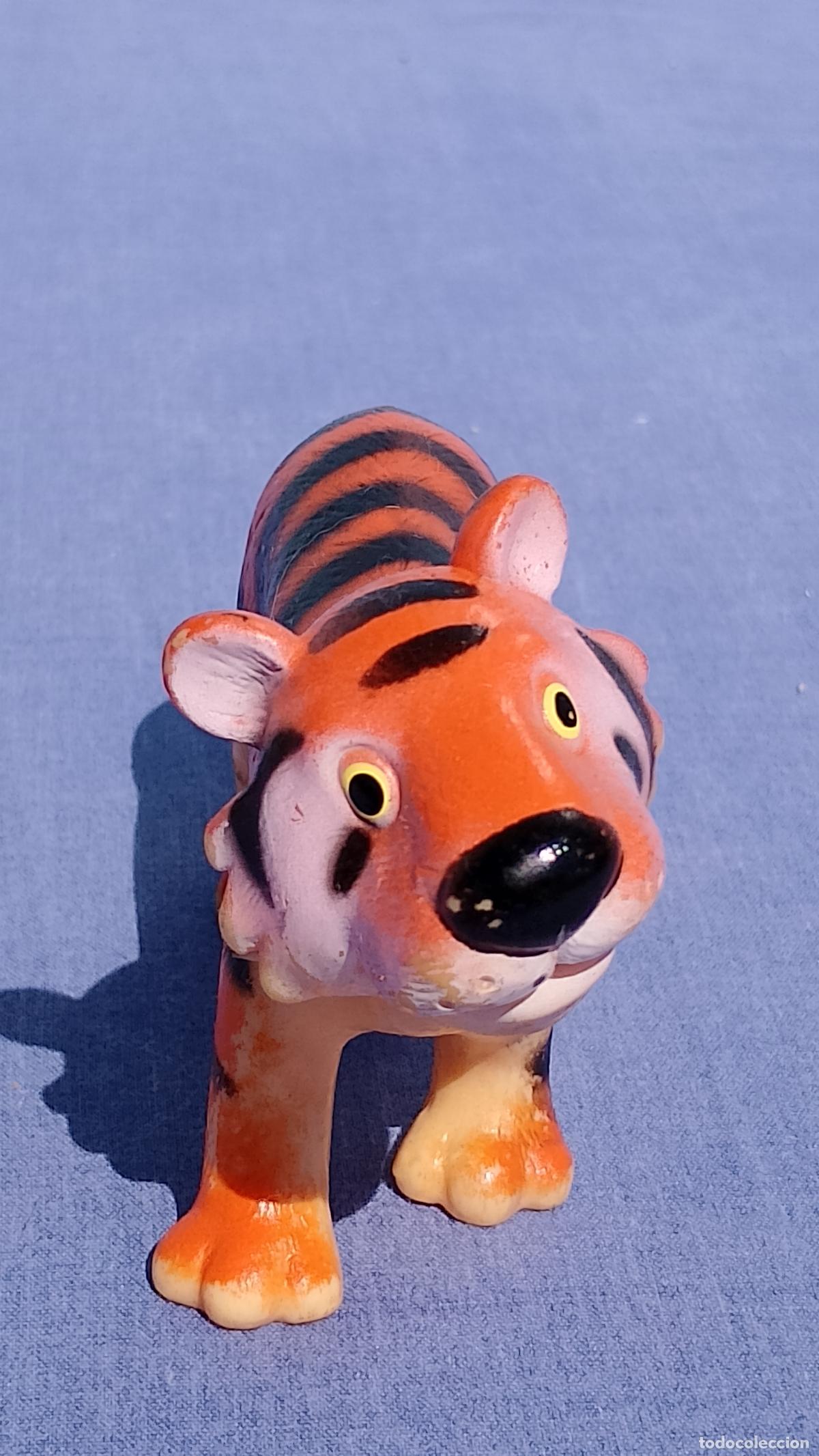 Figuras de Goma y PVC: Antiguo mu&ntilde;eco Tigre de goma
