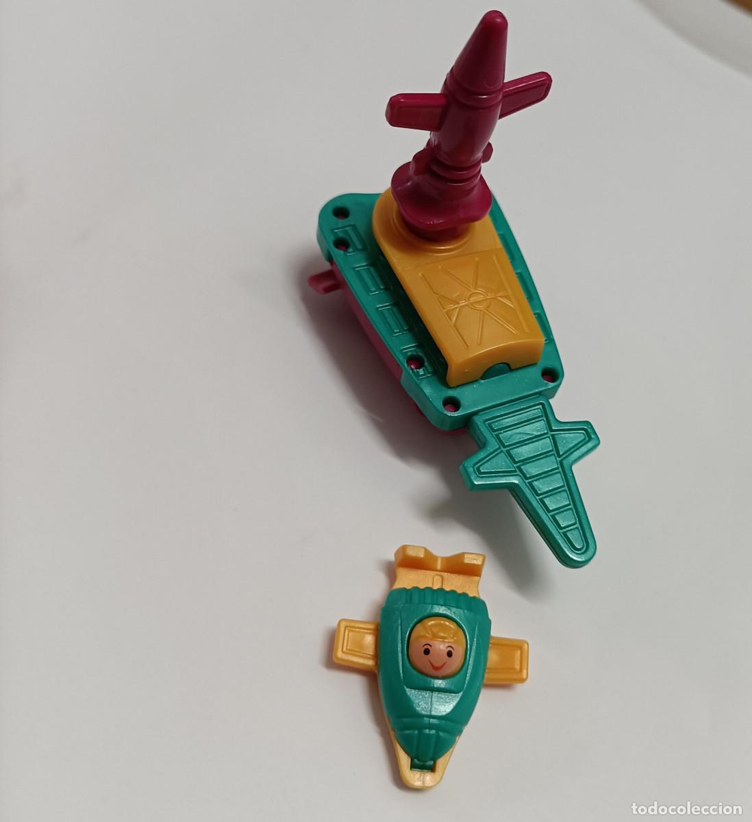 Figuras de Goma Kinder: nave kinder mini mu&ntilde;eco nave miniatura figurita espacial space ship mu&ntilde;equito figura k01 01