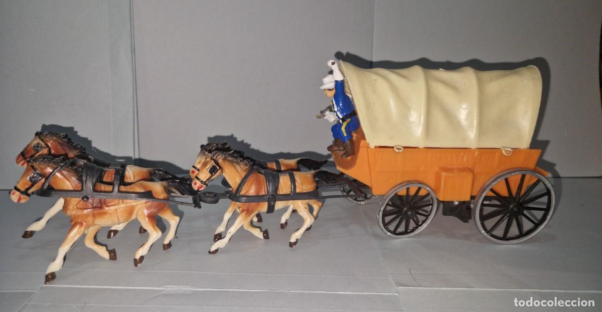 Figuras de Goma y PVC: CARAVANA DEL OESTE CON CONDUCTOR DE COMANSI