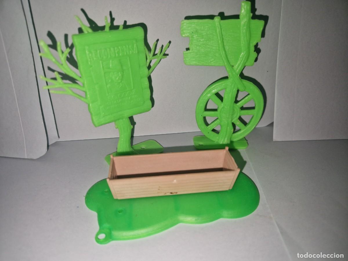 Figuras de Goma y PVC: FUERTE DEL OESTE COMANSI LETRERO CAMINO ABREVADERO